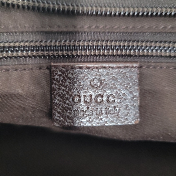 Authentic!! Gucci Sherry Line Canvas Tote Handbag - Picture 7 of 8